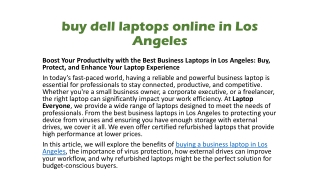 buy dell laptops online in Los Angeles