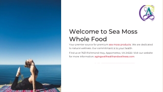 Sea moss whole food