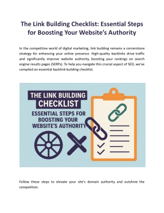 Essential Steps for Boosting Your Website’s Authority