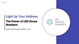 Light Up Your Address The Power of LED House Numbers