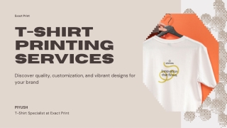 Exact Print’s T Shirt Printing Fuels Unrivaled Custom Flair