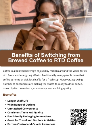 Benefits of Switching from Brewed Coffee to RTD Coffee