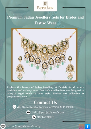 Premium Jadau Jewellery Sets for Brides and Festive Wear