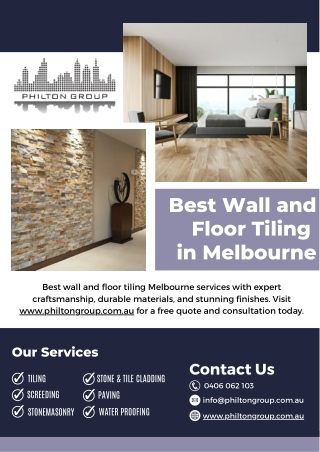 Best Wall and Floor Tiling in Melbourne - www.philtongroup.com.au