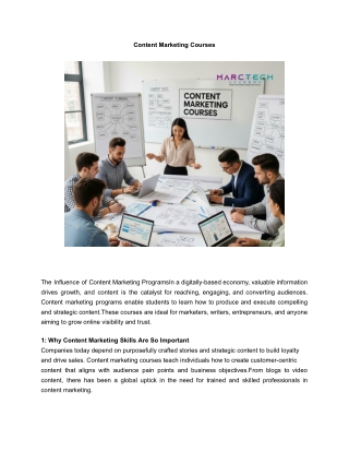 Content Marketing Courses