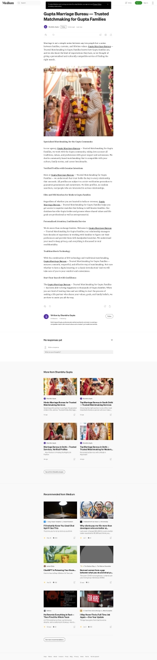 Gupta Marriage Bureau — Trusted Matchmaking for Gupta Families