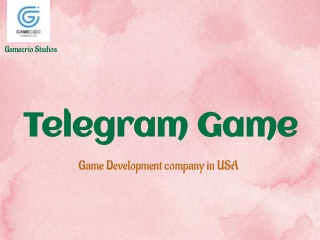 Top Telegram Game Development Company : Gamecrio