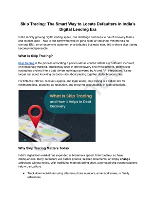 Skip Tracing_ The Smart Way to Locate Defaulters in India’s Digital Lending Era