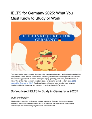 IELTS for Germany 2025  What You Must Know to Study or Work