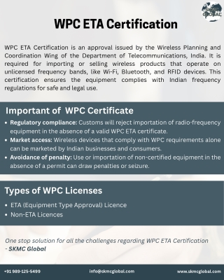 WPC ETA Certification