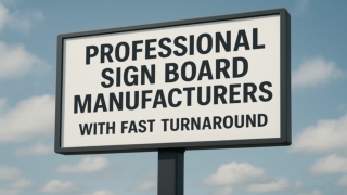 Professional Sign Board Manufacturers with Fast Turnaround