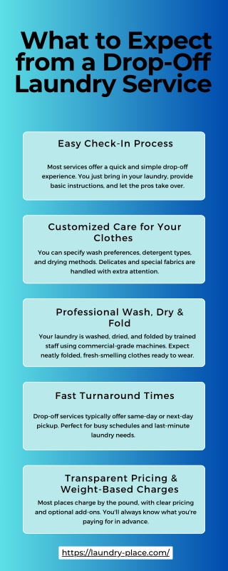 what to expect from a drop off laundry service