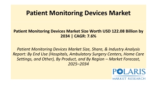 Patient Monitoring Devices Market