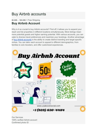 buy airbnb accounts