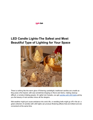 Candles with LED Lights Canada | Flameless LED Candles – The Lights Hub Canada