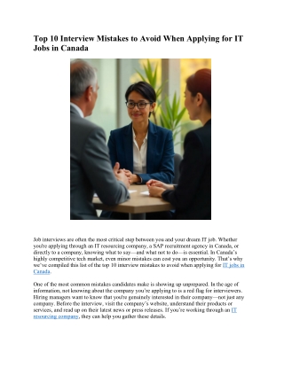 top 10 interview mistakes to avoid when applying
