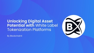 Unlocking Digital Asset Potential with White Label Tokenization Platforms