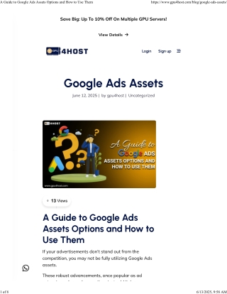 A Guide to Google Ads Assets Options and How to Use Them