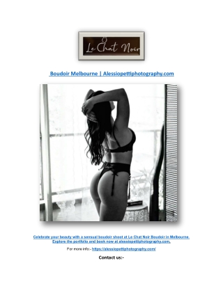 Boudoir Melbourne | Alessiopettiphotography.com