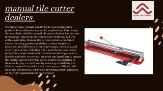 tile cutter