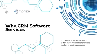 Streamline Your Business with Expert CRM Software Services | TVG Tech