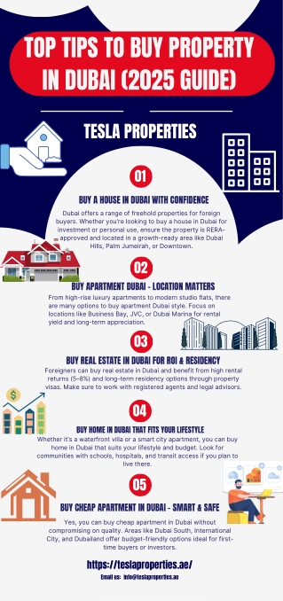 Top Tips to Buy Property in Dubai (2025 Guide)