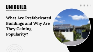 w hat are prefabricated buildings