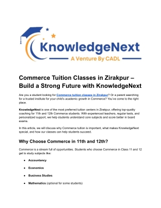 Commerce Tuition Classes in Zirakpur (1)