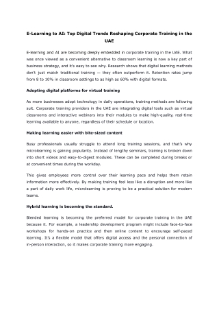 E-Learning to AI_ Top Digital Trends Reshaping Corporate Training in the UAE