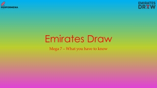 Emirates Draw PPT 84