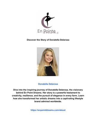 Discover the Story of Donatella Delarosa
