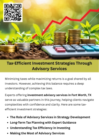 Tax-Efficient Investment Strategies Through Advisory Services