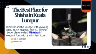The Best Place for Shisha in Kuala Lumpur