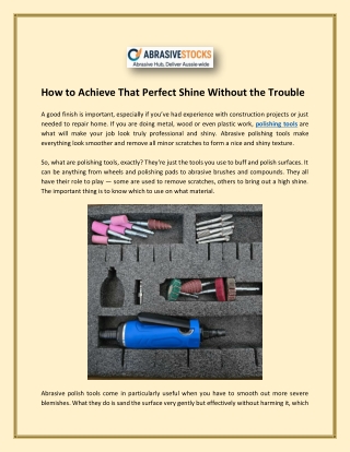 how to achieve that perfect shine without