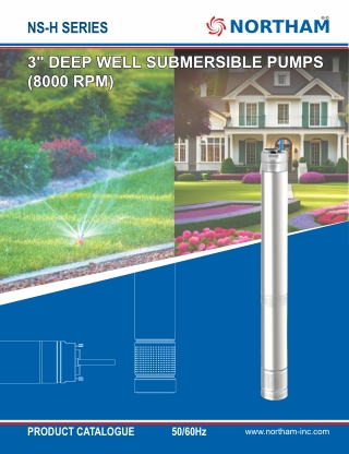 3 Deep Well Submersible Pumps (8000 Rpm)