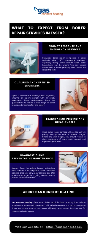What to Expect from Boiler Repair Services in Essex?