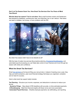 Don’t Let Tax Season Scare You_ How Smart Tax Services Give You Peace of Mind Year-Round