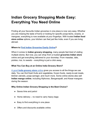 Indian Grocery Shopping Online Made Easy with Lakshmi Stores UK