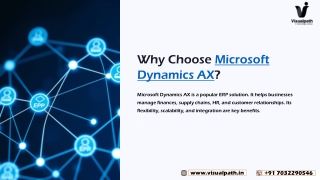 Start Microsoft Dynamics Ax Training Online Today Visualpath
