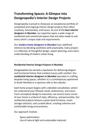 Top Commercial Interior Design in Mumbai | Designopedia
