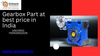 Gearbox Part at best price in India