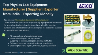 Top-Physics-Lab-Equipment-Manufacturer-Supplier-Exporter-India-Africa.pptx