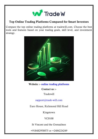 Top Online Trading Platforms Compared for Smart Investors