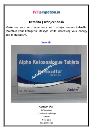 Ketoalfa  Ivfinjection.in