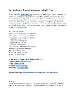 Top 2.1 Sites To Buy Trustpilot Reviews in USA