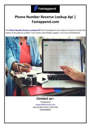 Phone Number Reverse Lookup Api | Fastappend.com