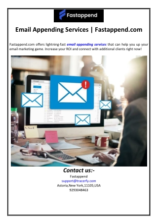 Email Appending Services | Fastappend.com