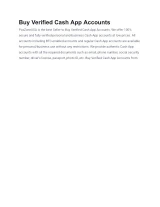 Buy Verified Cash App Accounts - Fast, Safe & Secu in 2025-26