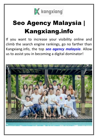 Seo Price Malaysia | Kangxiang.info