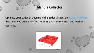 manure collector